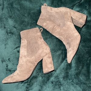 STEVEN by Steve Madden Velvet Booties